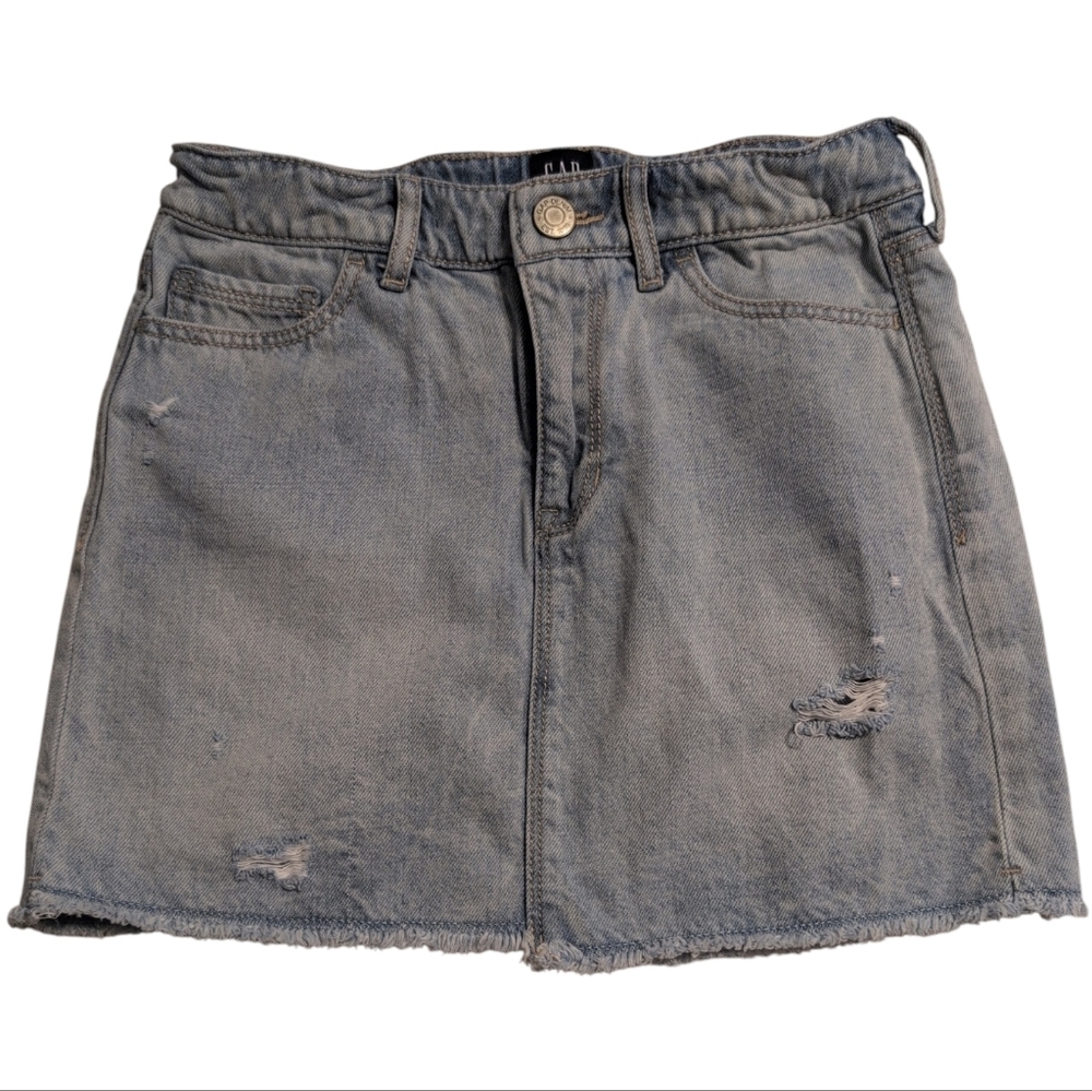 2/$20 GAP Distressed Denim Mini Skirt